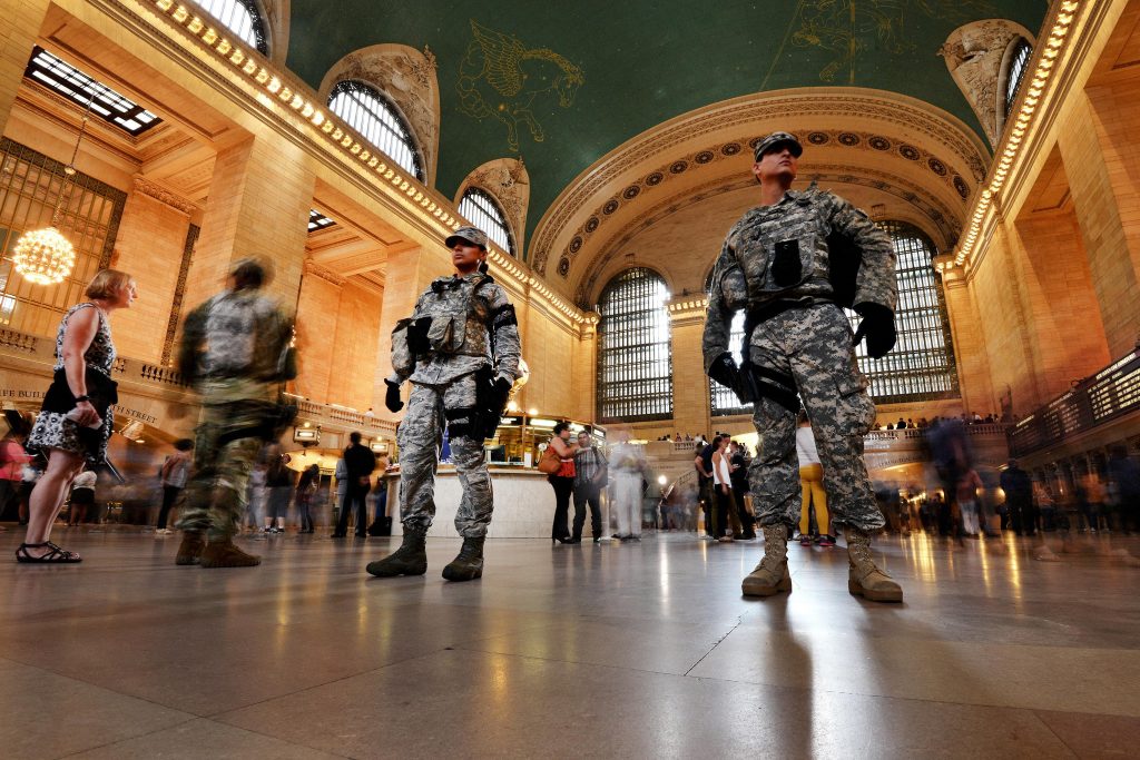 Sirona Therapy Mount Kisco serving Westchester, Putnam, Rockland, Dutchess New York and Fairfield Connecticut blog post about stress and anxiety epidemic - National Guard in Grand Central Station New York